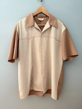Studio London Vintage-Style 1950s Atomic Cabana Rockabilly Shirt XL Embroidery